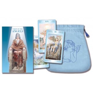 804-0306 COLLECTIBLE TAROT OF ANGELS DELUXE EDITION LO SCARABEO