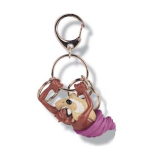 461-0032 VINTAGE KEYCHAIN 3D TAZ TASMANIAN DEVIL Looney Tunes