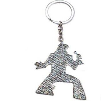 965-0080 KEYCHAIN METAL WITH STRASS ELVIS PRESLEY