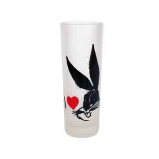 964-0002 FROSTED SHOT GLASS BUGS BUNNY Looney Tunes
