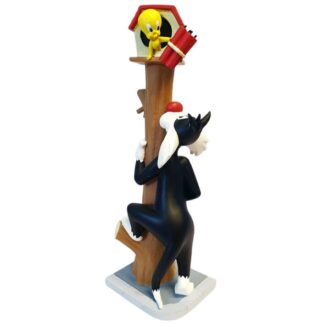 524-0007 CANDLESTICK STATUE SYLVESTER TWEETY Demons et Merveilles