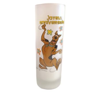 916-0007 FROSTED HIGHBALL DRINKING GLASS SCOOBY DOO