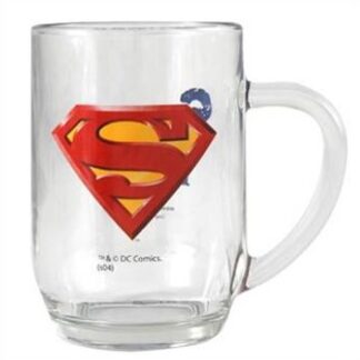 921-0002 BEER GLASS MUG CLASSIC LOGO SUPERMAN