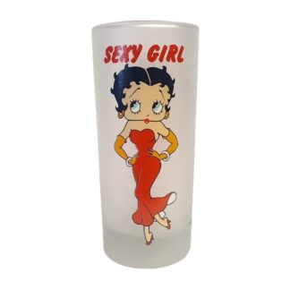 917-0007 FROSTED DRINKING GLASS BETTY BOOP