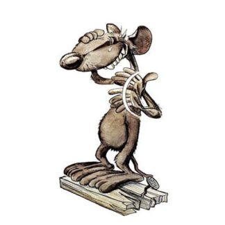 503-0024 POSTER CARDBOARD PTILUC RAT Demons et Merveilles