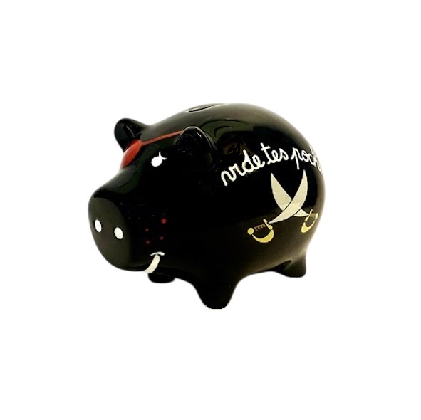933-0035 RETRO PIGGY BANK PIRATE - Image 2