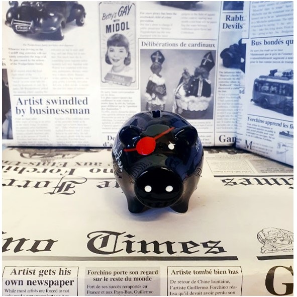 933-0035 RETRO PIGGY BANK PIRATE - Image 3